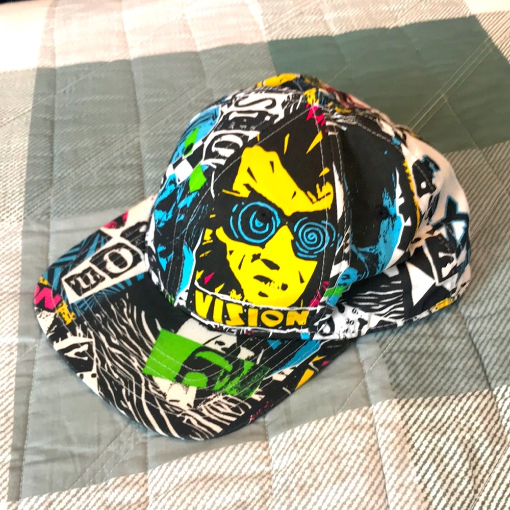 Vision Street Wear All Over Neon Snap Back Hat